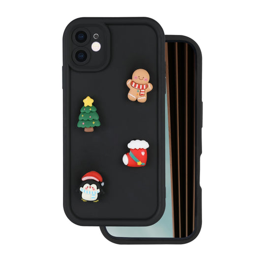Fodral för Apple iPhone 15 Pro, OEM, Ultra Trendy 3D Christmas, Svart
