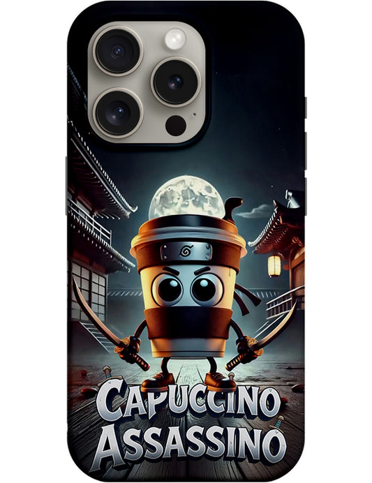 Fodral för Apple iPhone 14 Pro, Perfect Case, Italian Brainrot Capuccino Assassino, Flerfärgad