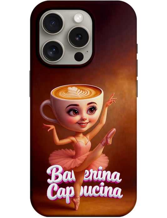 Fodral för Apple iPhone 14 Pro, Perfect Case, Italian Brainrot Ballerina Capuccina, Flerfärgad