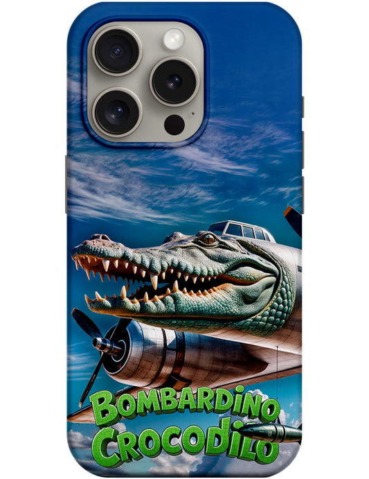 Fodral för Apple iPhone 12 / 12 Pro, Perfect Case, Italian Brainrot Bombardino Crocodilo, Flerfärgad