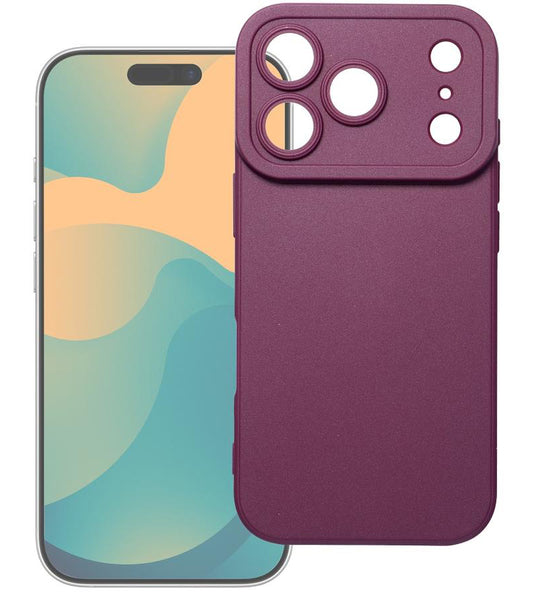 Skal till Apple iPhone 18 Pro Max / 17 Pro Max, OEM, Matt 2.0, vinröd