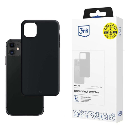 Fodral för Apple iPhone 11, 3MK, Matt svart