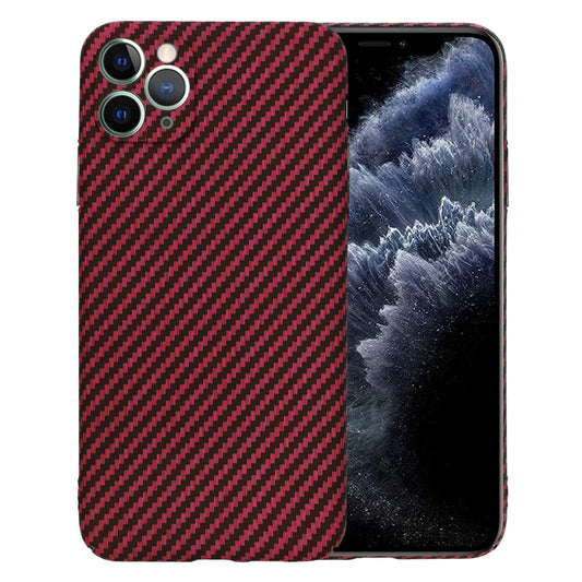 Fodral för Apple iPhone 11 Pro Max, Techsuit, Carbonite FiberShell, Röd