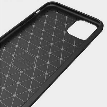 Fodral för Apple iPhone 12 / 12 Pro, Techsuit, Kolfiber, Svart