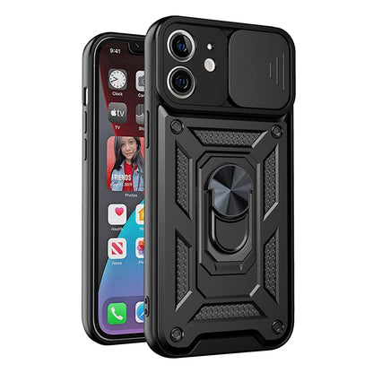 Fodral för Apple iPhone 12 mini, Techsuit, CamShield, Svart