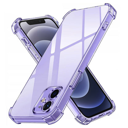Fodral för Apple iPhone 12, Techsuit, Stötsäker Klar, Transparent