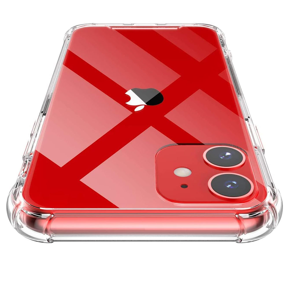 Fodral för Apple iPhone 12, Techsuit, Stötsäker Klar, Transparent