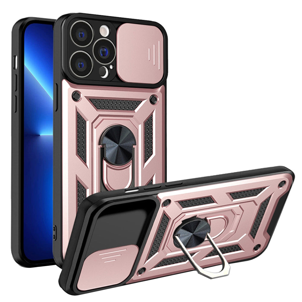 Fodral för Apple iPhone 13 Pro, Techsuit, CamShield, Rosa