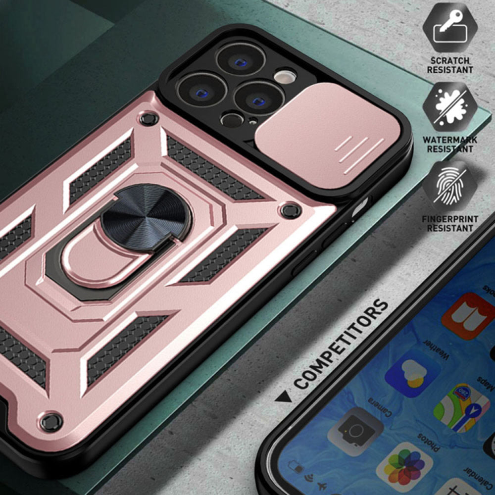 Fodral för Apple iPhone 13 Pro, Techsuit, CamShield, Rosa