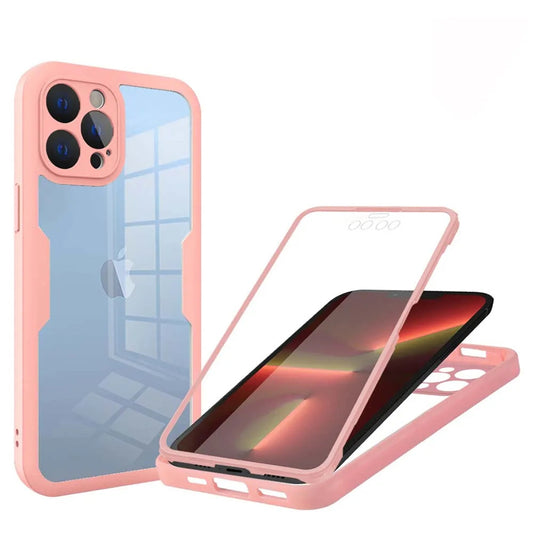 Fodral för Apple iPhone 13 Pro, Techsuit, ColorVerse 360, Rosa