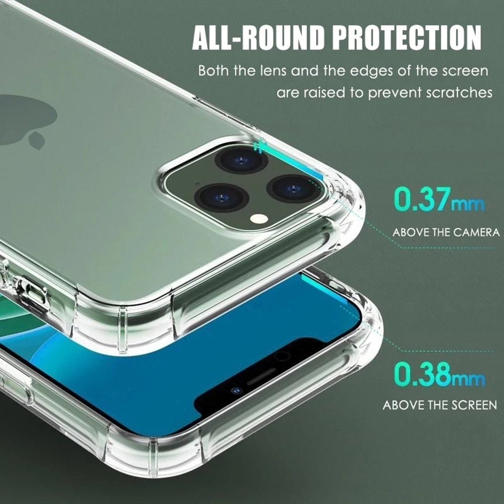 Fodral för Apple iPhone 13 Pro, Techsuit, Stötsäker Klar, Transparent