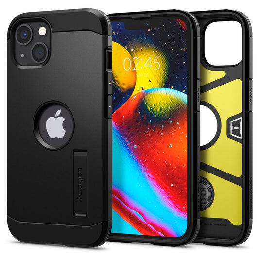 Skyddsfodral för Apple iPhone 13, Spigen, Tough Armor, Svart