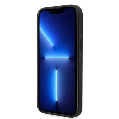 Fodral för Apple iPhone 14 Plus, Karl Lagerfeld, Glitter Plaque Logo, Svart