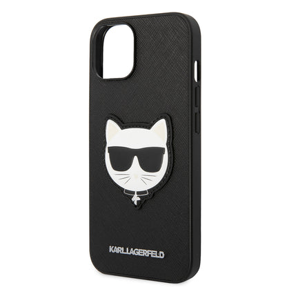 Fodral för Apple iPhone 14 Plus, Karl Lagerfeld, Saffiano Choupette's Head, Svart