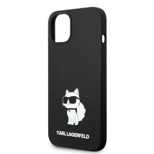 Fodral för Apple iPhone 14 Plus, Karl Lagerfeld, Silicone Choupette, Svart