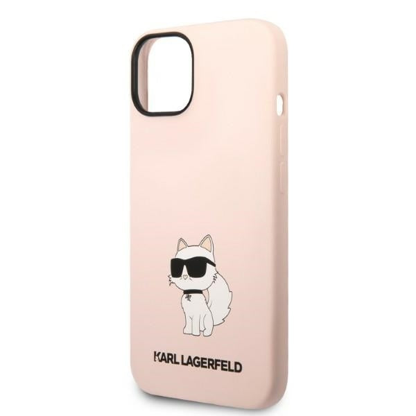 Fodral för Apple iPhone 14 Plus, Karl Lagerfeld, Silicone Choupette, Rosa