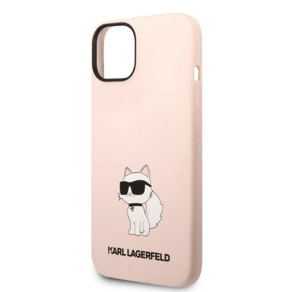 Fodral för Apple iPhone 14 Plus, Karl Lagerfeld, Silicone Choupette, Rosa