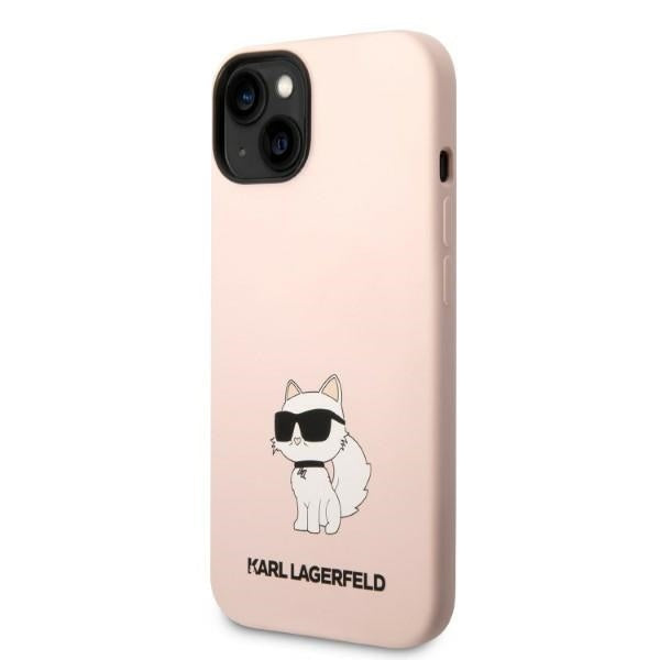 Fodral för Apple iPhone 14 Plus, Karl Lagerfeld, Silicone Choupette, Rosa
