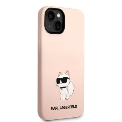 Fodral för Apple iPhone 14 Plus, Karl Lagerfeld, Silicone Choupette, Rosa