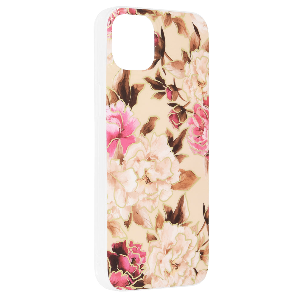 Fodral för Apple iPhone 14 Plus, Techsuit, Marble, Beige