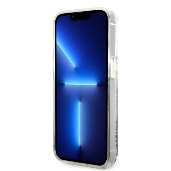 Fodral för Apple iPhone 14 Pro, Karl Lagerfeld, Glitter Karl's Head, Silver