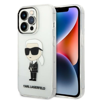 Case for Apple iPhone 14 Pro, Karl Lagerfeld, IML Ikonik NFT, Transparent