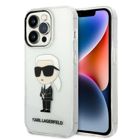 Skyddsfodral för Apple iPhone 14 Pro, Karl Lagerfeld, IML Ikonik NFT, Transparent