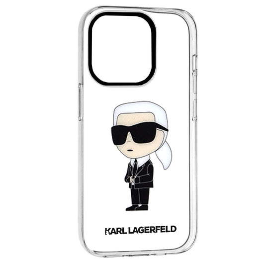 Skyddsfodral för Apple iPhone 14 Pro, Karl Lagerfeld, IML Ikonik NFT, Transparent