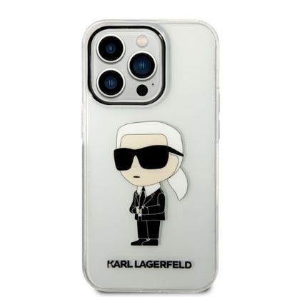Case for Apple iPhone 14 Pro, Karl Lagerfeld, IML Ikonik NFT, Transparent