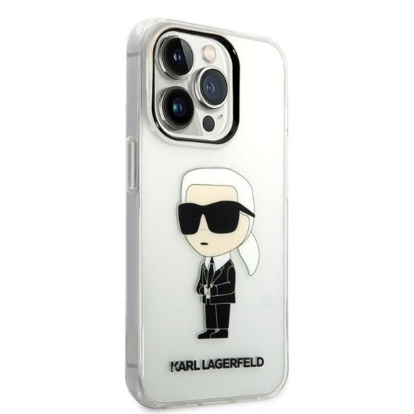 Case for Apple iPhone 14 Pro, Karl Lagerfeld, IML Ikonik NFT, Transparent