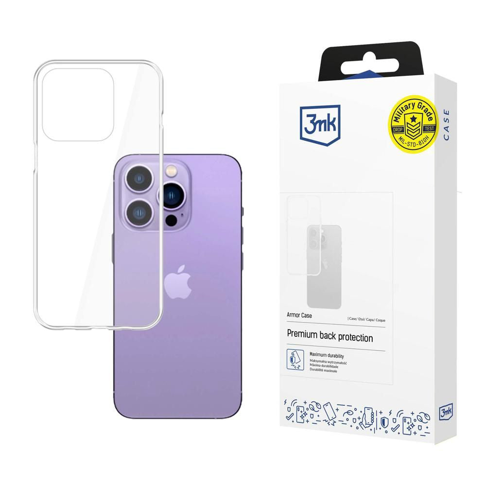 Fodral för Apple iPhone 14 Pro Max, 3MK, Armor, Transparent