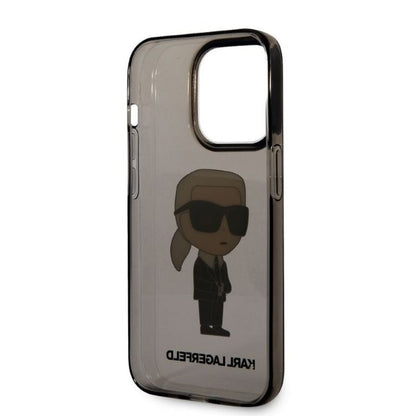 Case for Apple iPhone 14 Pro Max, Karl Lagerfeld, IML Ikonik NFT, Black