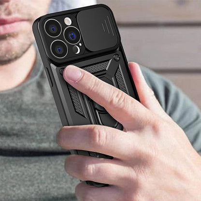 Fodral för Apple iPhone 14 Pro Max, Techsuit, CamShield, Svart