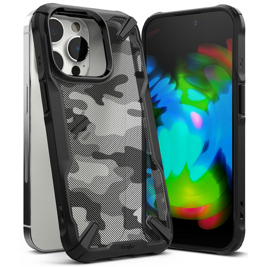 Skyddsfodral för Apple iPhone 14 Pro, Ringke, Fusion X Design, Kamouflage