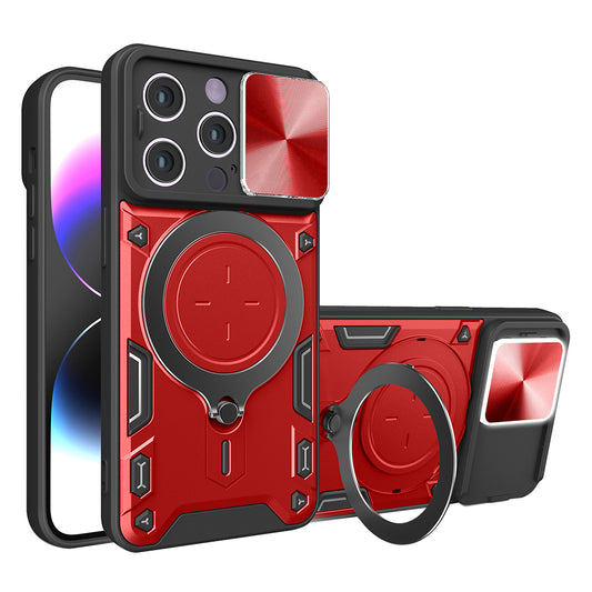 Fodral för Apple iPhone 14 Pro, Techsuit, CamGuard Pro, Röd