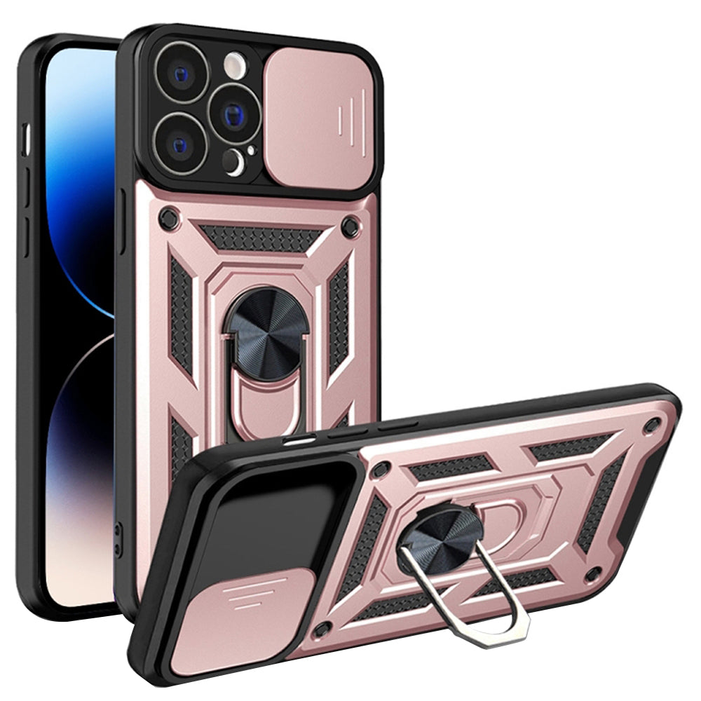 Fodral för Apple iPhone 14 Pro, Techsuit, CamShield, Rosa