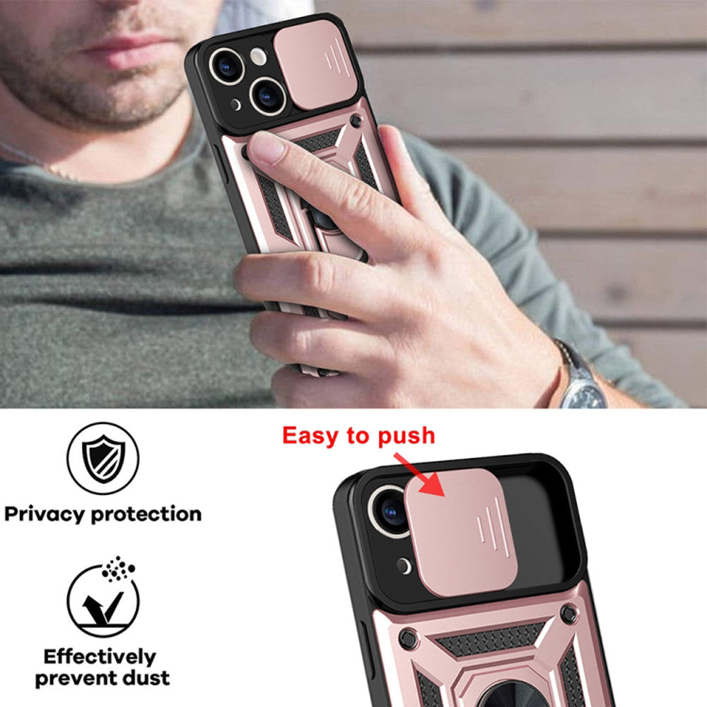 Fodral för Apple iPhone 14 Pro, Techsuit, CamShield, Rosa