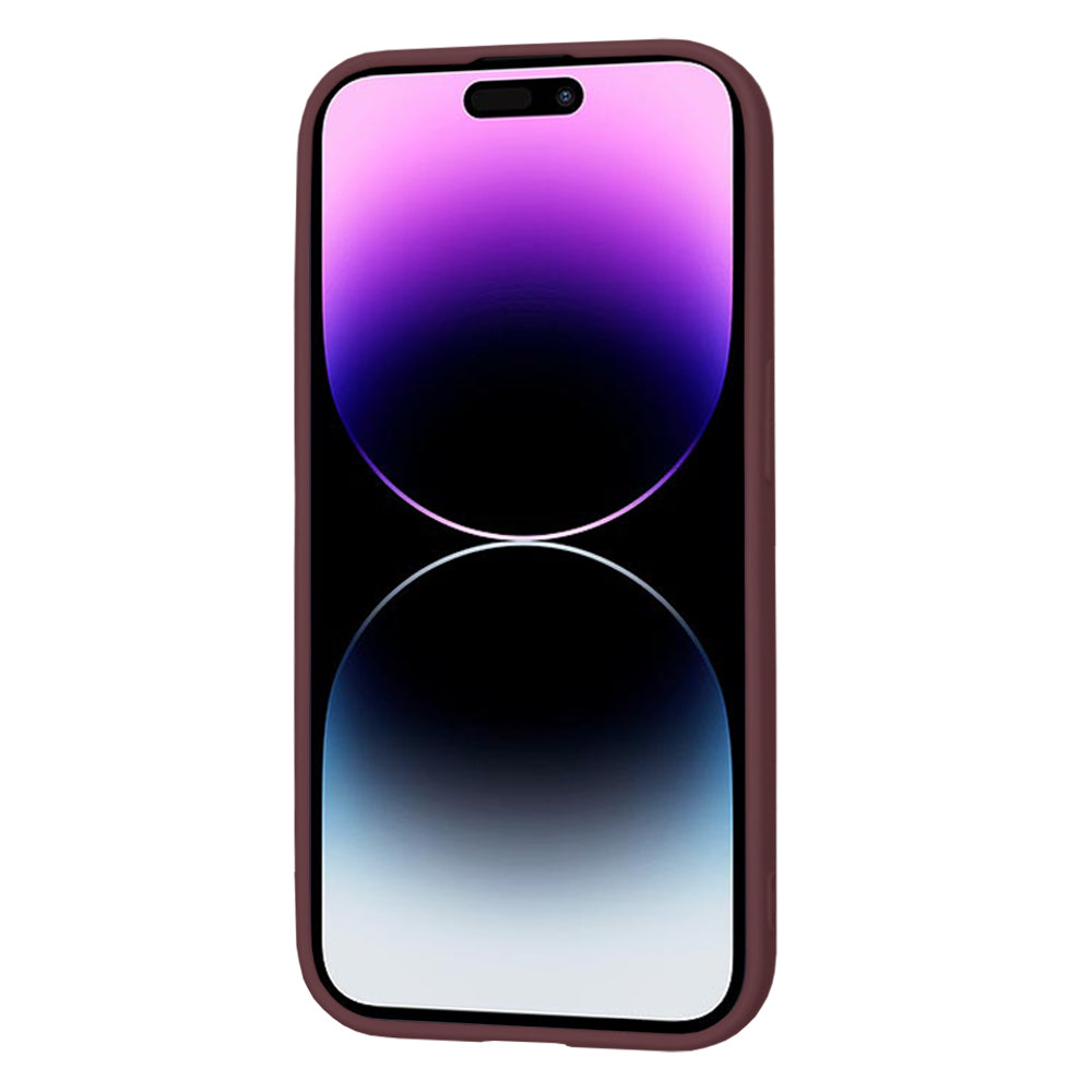 Skyddsfodral för Apple iPhone 14 Pro, Techsuit, SoftFlex, Körsbärsröd