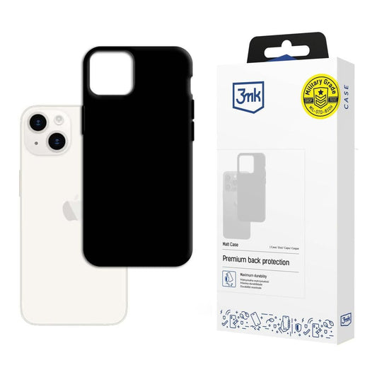 Fodral för Apple iPhone 15, 3MK, Matt svart