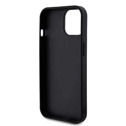 Skyddsfodral för Apple iPhone 15, Guess, Rhinestone Metal Logo, Gul