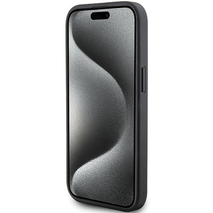 Fodral för Apple iPhone 15 Plus, Karl Lagerfeld, Diagonal Quilted K Pattern, Svart