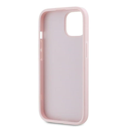 Fodral för Apple iPhone 15 Plus, Karl Lagerfeld, Diagonal Quilted Script, Rosa