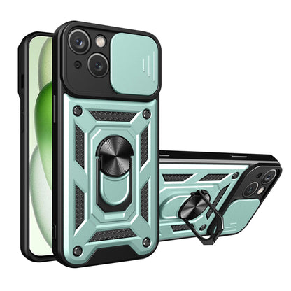 Fodral för Apple iPhone 15 Plus, Techsuit, CamShield, Grön