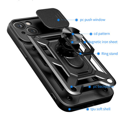 Fodral för Apple iPhone 15 Plus, Techsuit, CamShield, Grön
