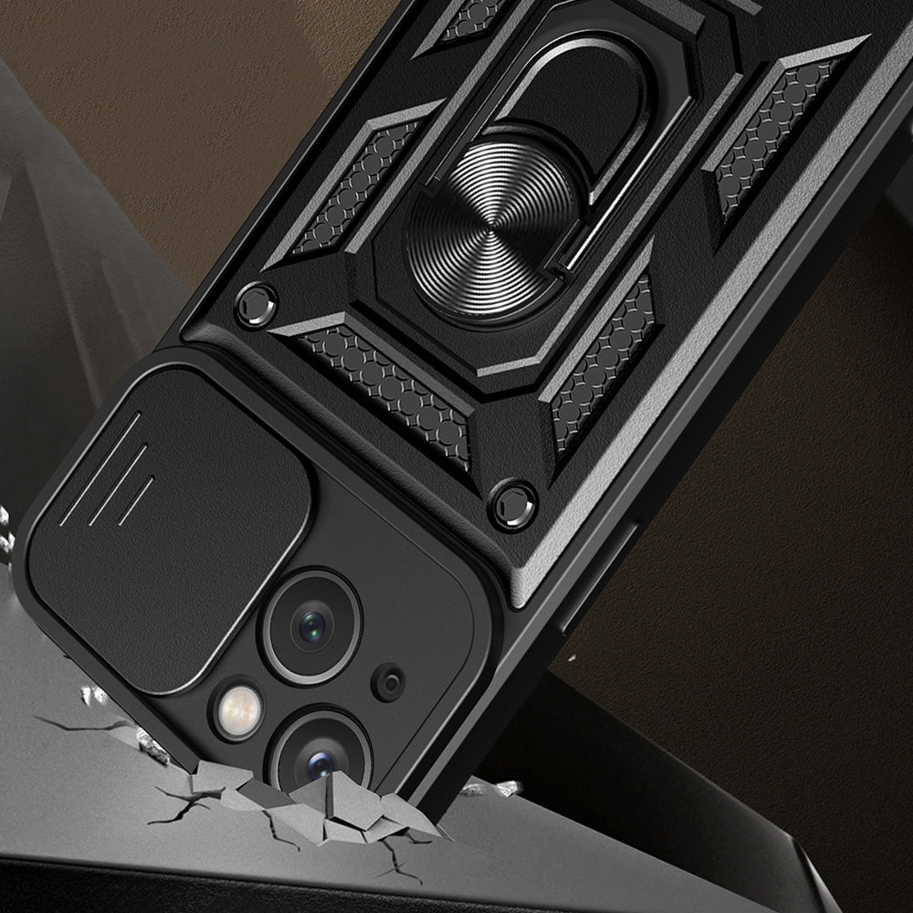 Fodral för Apple iPhone 15 Plus, Techsuit, CamShield, Grön