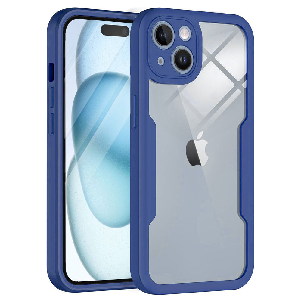 Fodral för Apple iPhone 15 Plus, Techsuit, ColorVerse 360, Blå