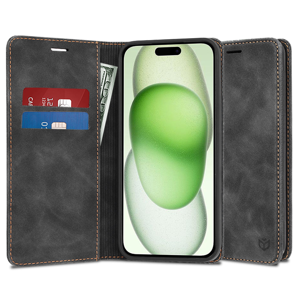 Fodral för Apple iPhone 15 Plus, Techsuit, Confy, Svart