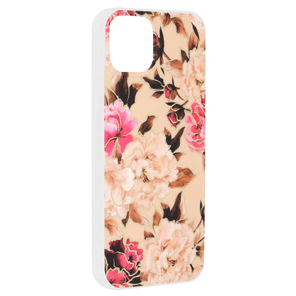 Fodral för Apple iPhone 15 Plus, Techsuit, Marble, Beige