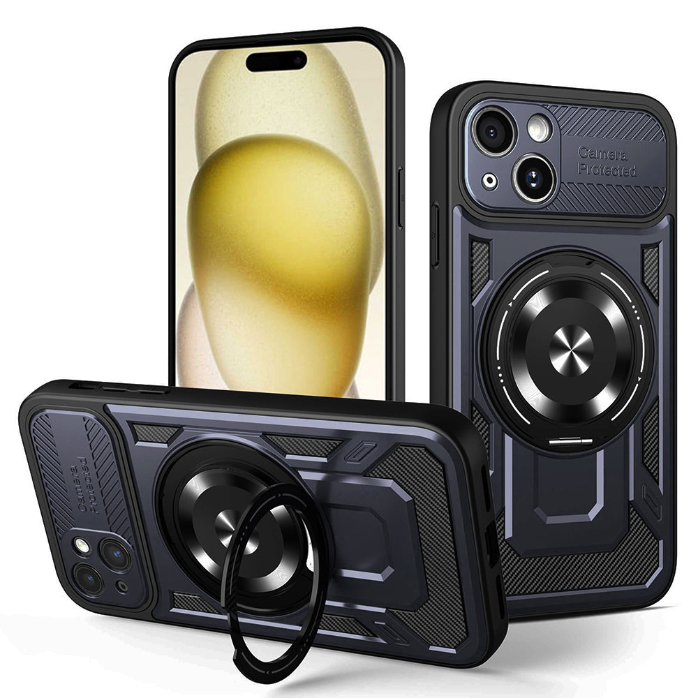 Fodral för Apple iPhone 15 Plus, Techsuit, RuggedCam, Blå