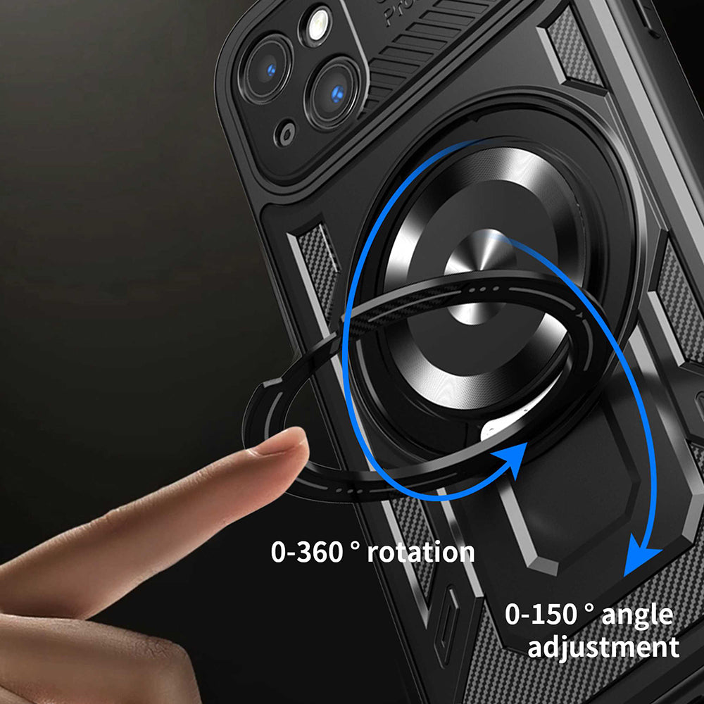 Fodral för Apple iPhone 15 Plus, Techsuit, RuggedCam, Blå